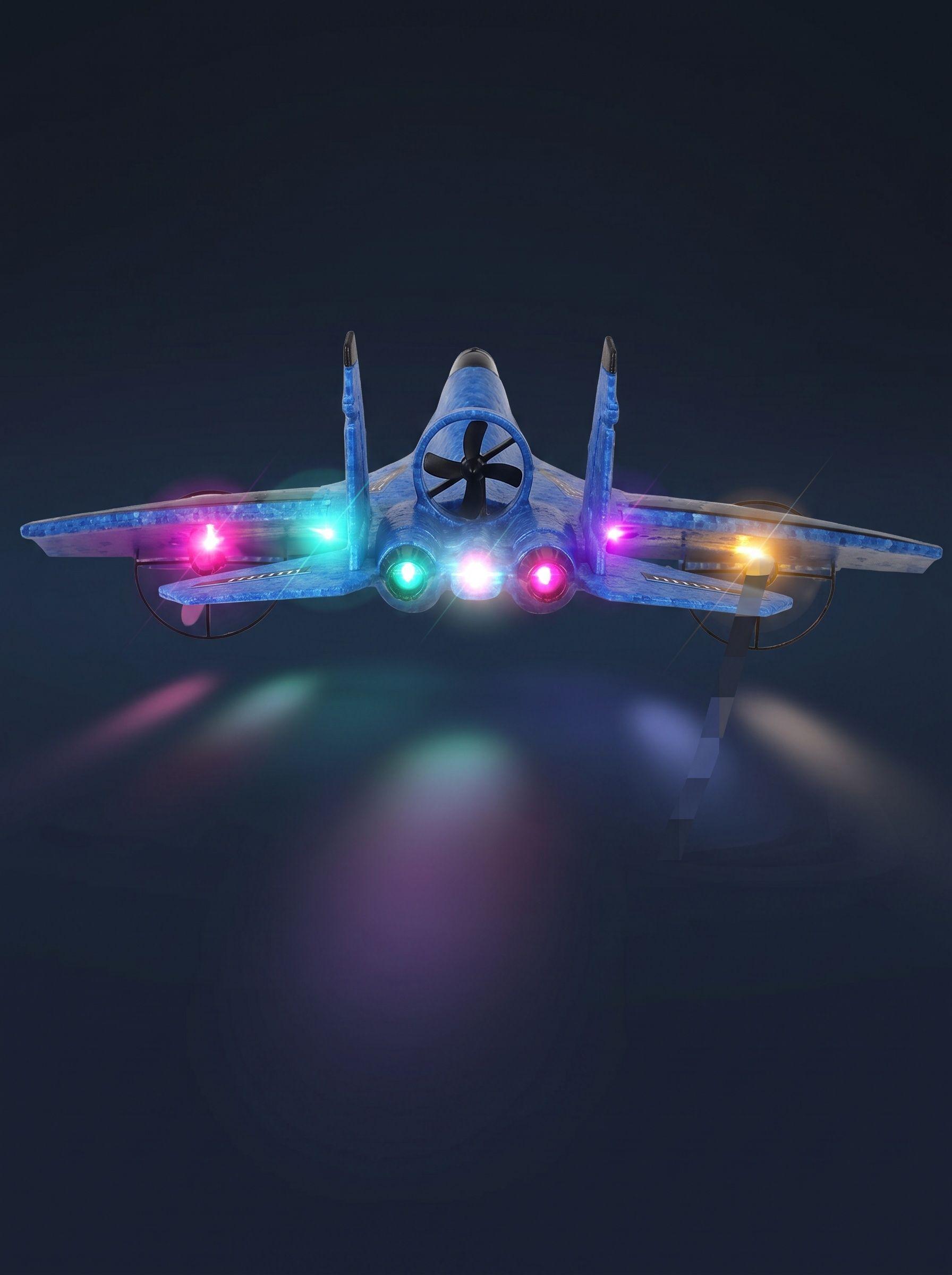 AVION CONTROL REMOTO SU 27 BATERIA RECARGABLE 2 4 GHZ AZUL-5