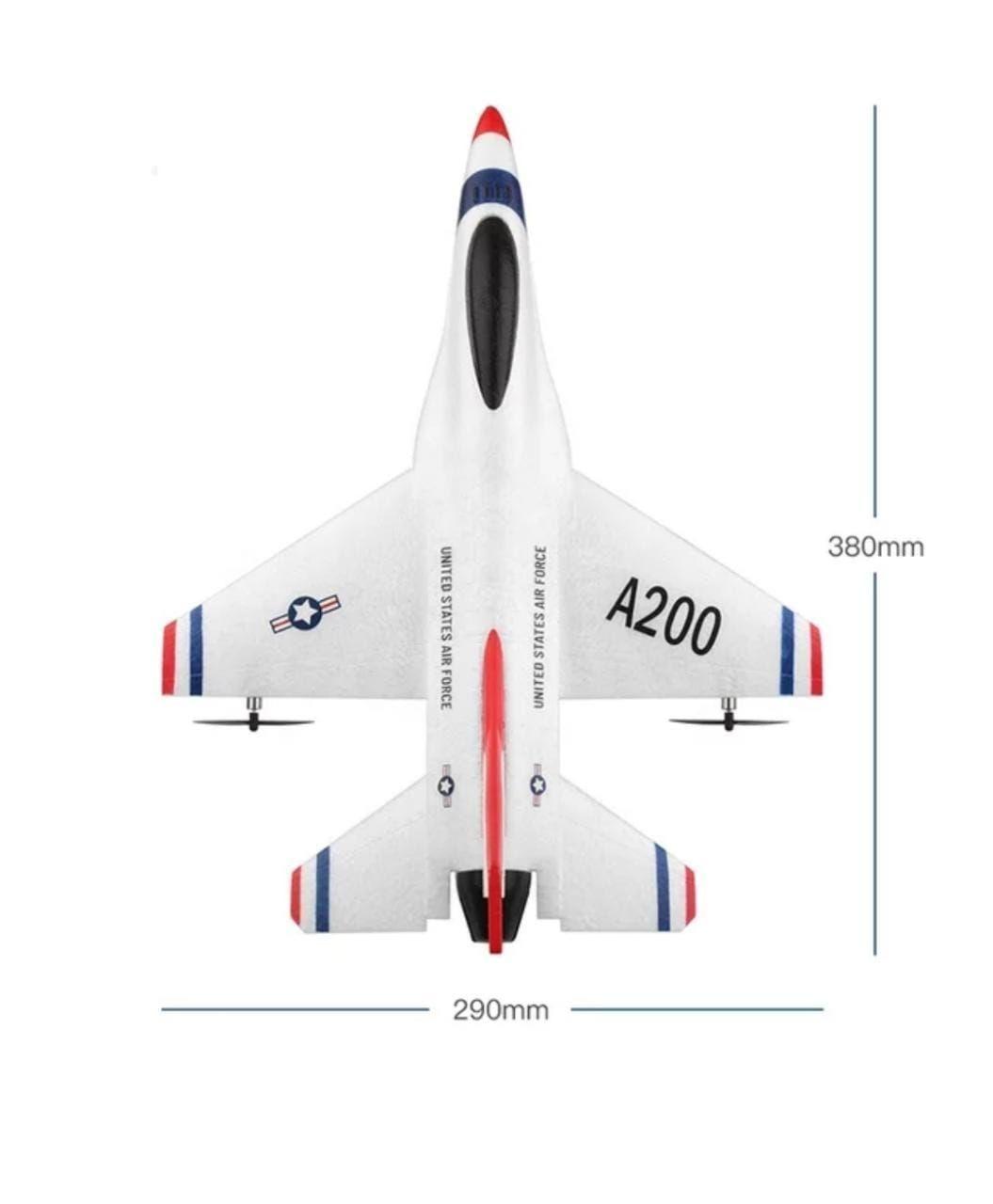Avion Control Remoto A200 F16 B. 2,4 Ghz-2