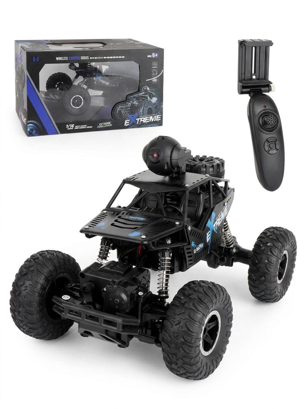 Auto 4x4 Control Remoto con Cámara Big Foot Monster-0