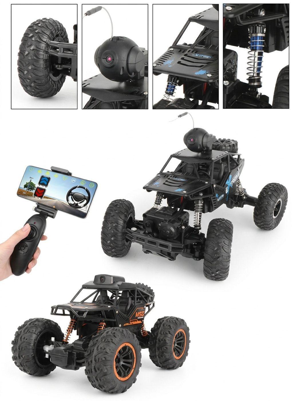Auto 4x4 Control Remoto con Cámara Big Foot Monster-5