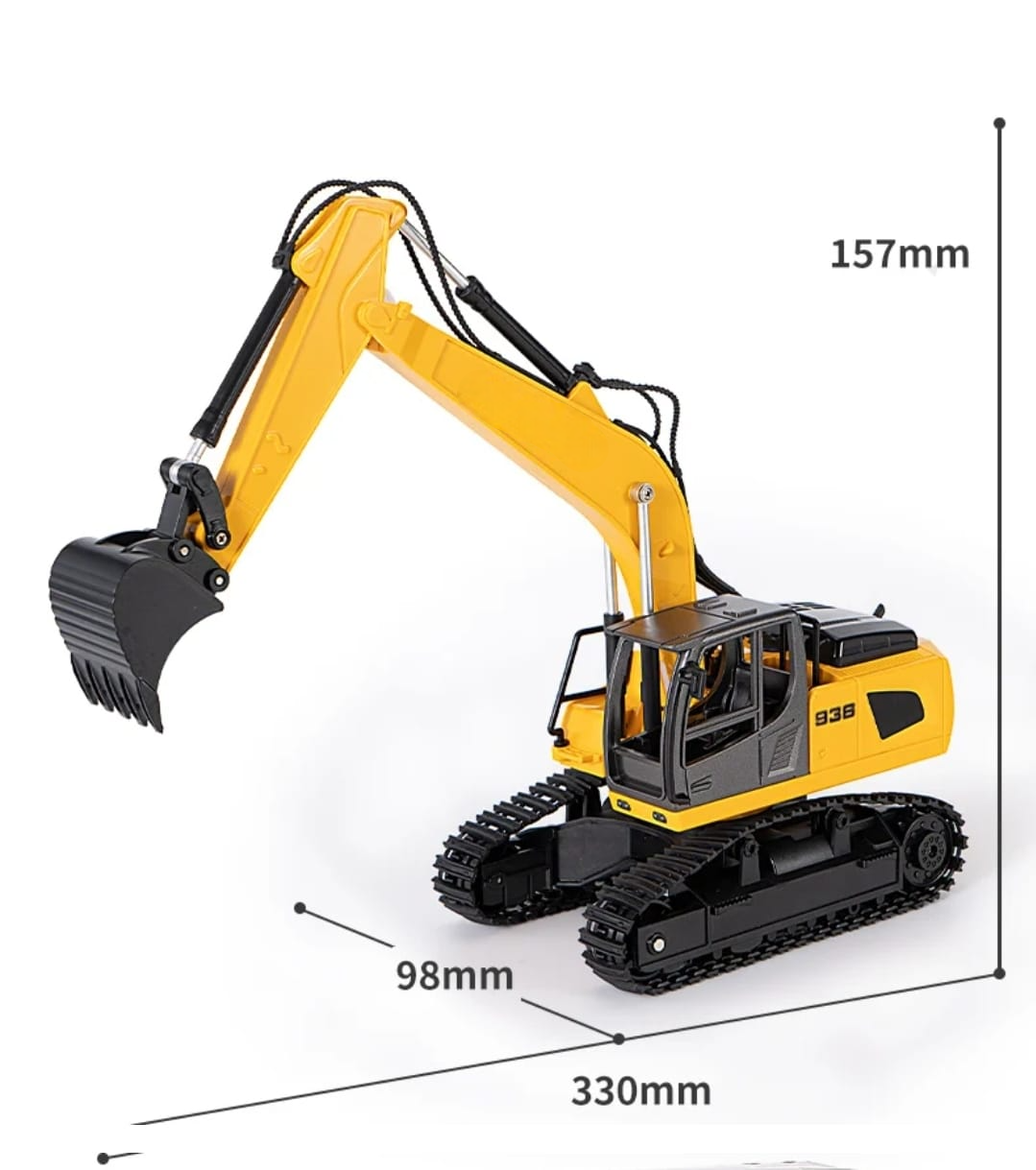 RETROEXCAVADORA Y CAMION CONTROL REMOTO BATERIA RECARGABLE 2 4 GHZ-5