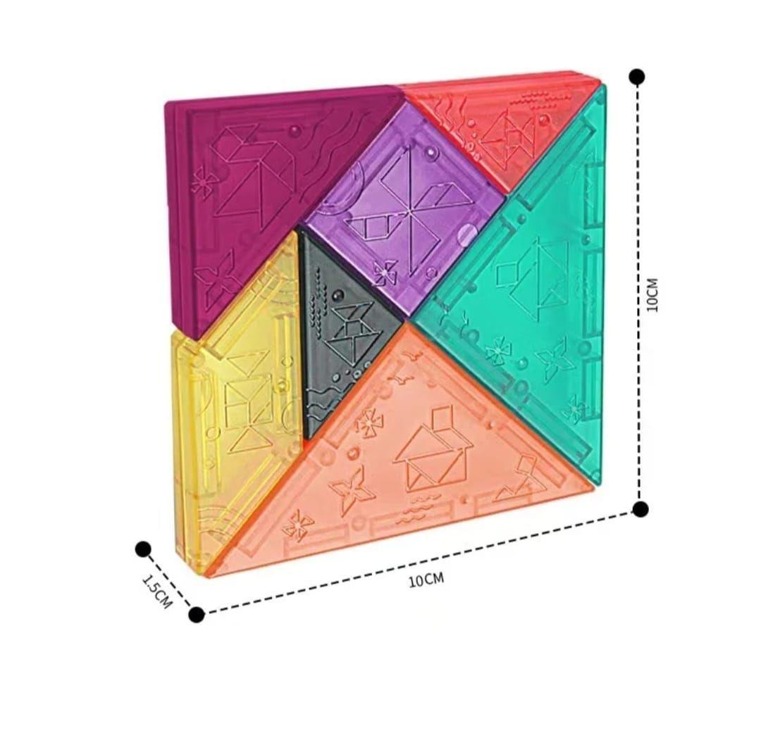 BLOQUES MAGNETICOS TANGRAMA 7 PIEZAS CON 54 CARTAS-1