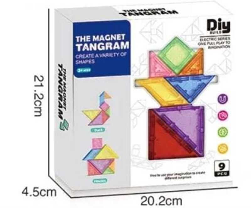 BLOQUES MAGNETICOS TANGRAMA 7 PIEZAS CON 54 CARTAS-3