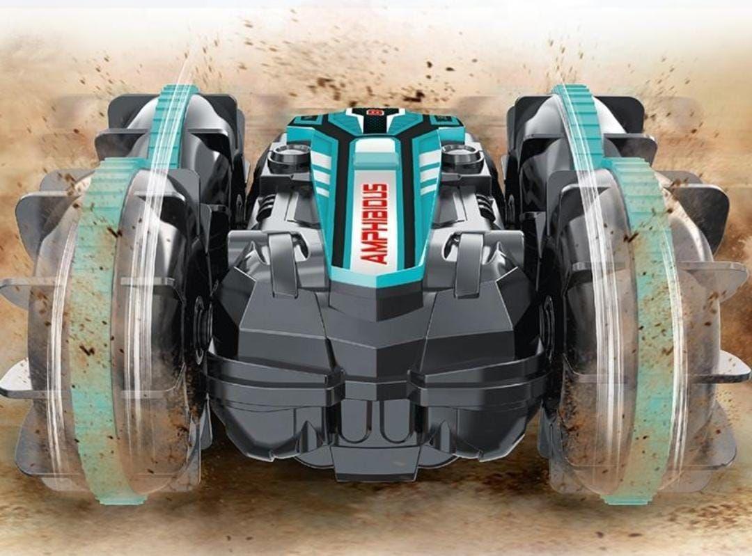 Auto Anfibio 4x4 Acróbata B500 24ghz 1:16 Doble Cara Rojo-3