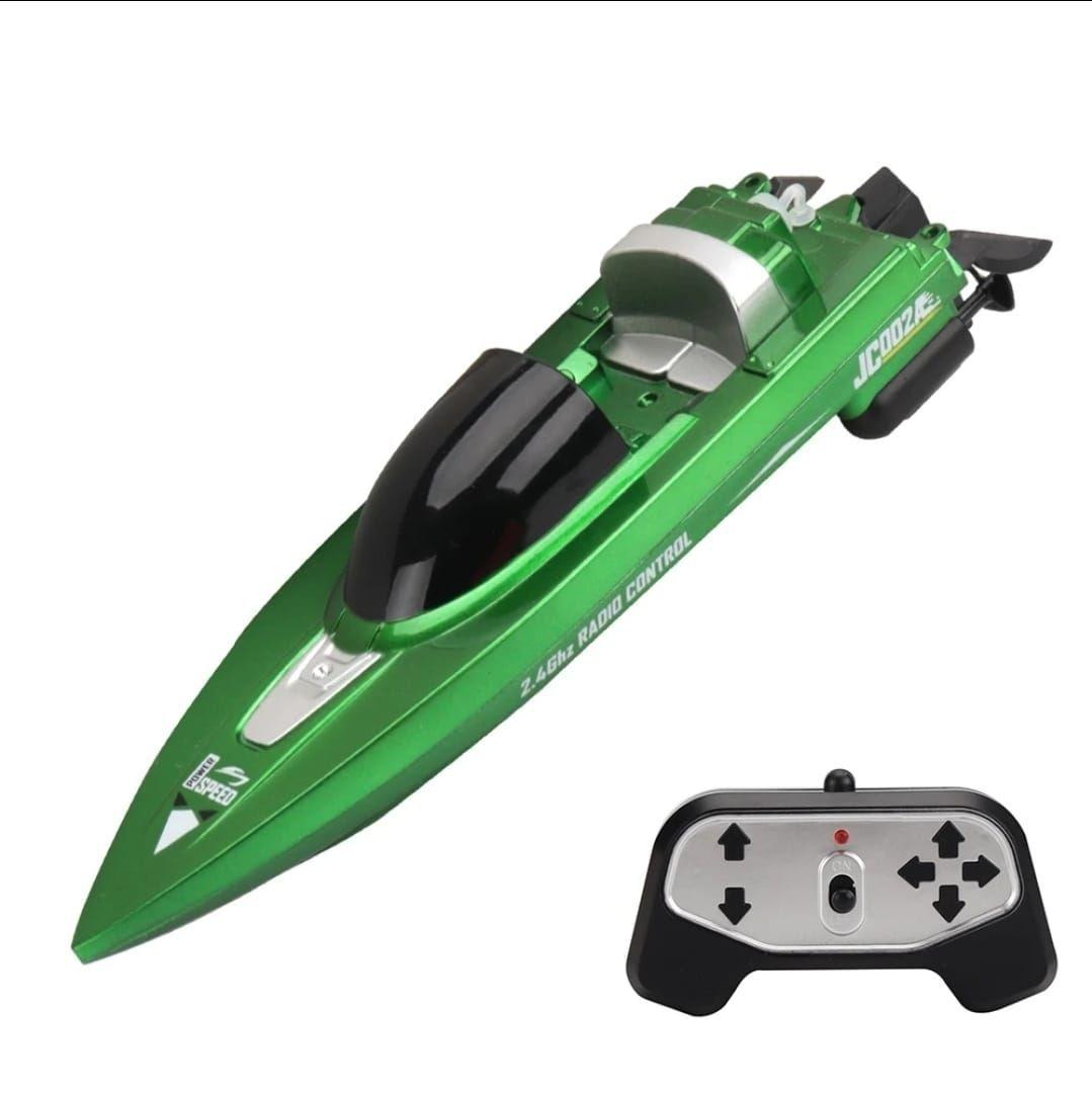 Lancha Control Remoto Mini Bote 2,4 Bateria recargable Verde-2