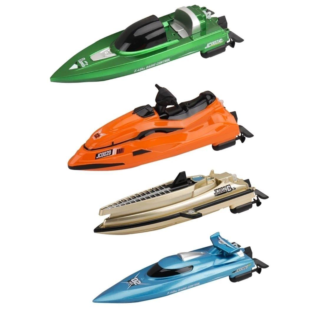 Lancha Control Remoto Mini Bote 2,4 Bateria recargable Verde-6