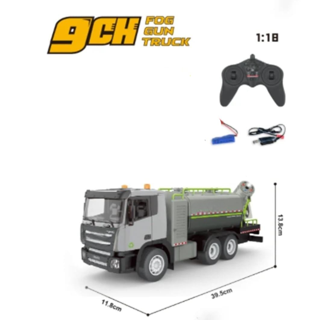 CAMION CONTROL REMOTO CON LUCES Y VAPOR CON BATERIA 9 CANALES-6