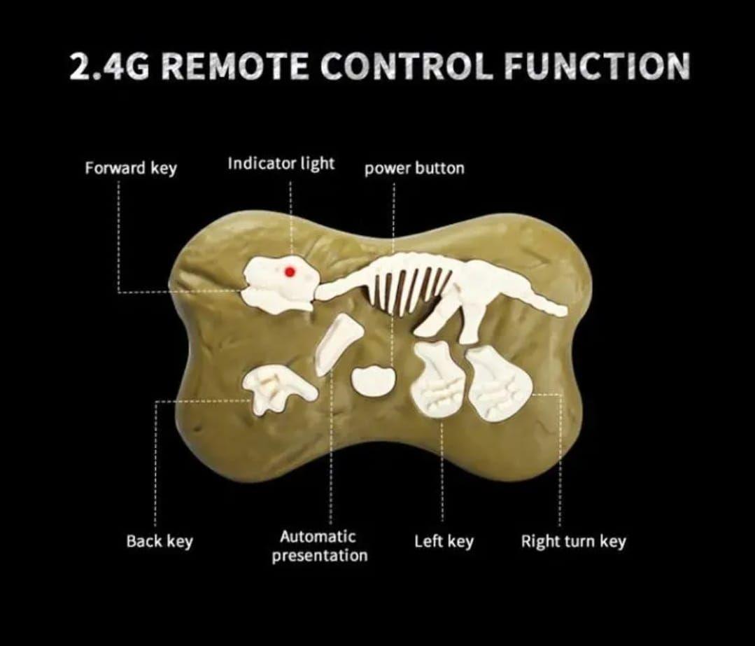 DINOSAURIO CONTROL REMOTO VELOCIRAPTOR LUCES Y SONIDO-7