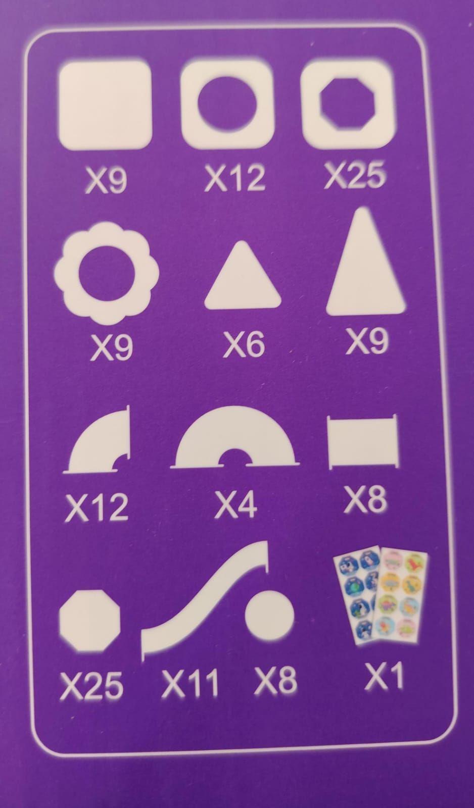 BLOQUES MAGNETICOS DE CONTRUCCION CON PISTA PARA PELOTAS 139 PIEZAS-2
