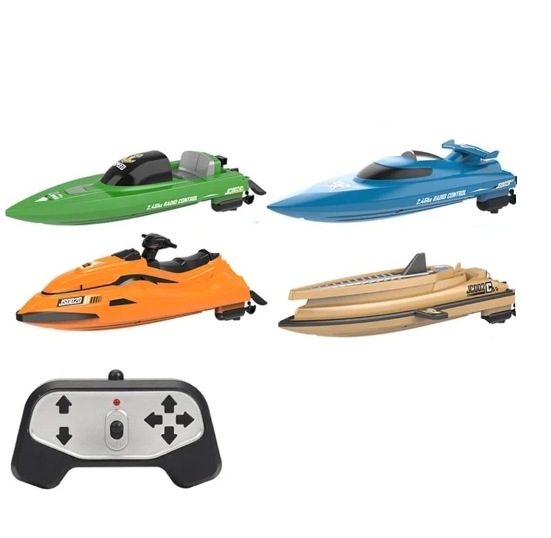 Lancha Control Remoto Mini Bote Batería recargable Dorado-6