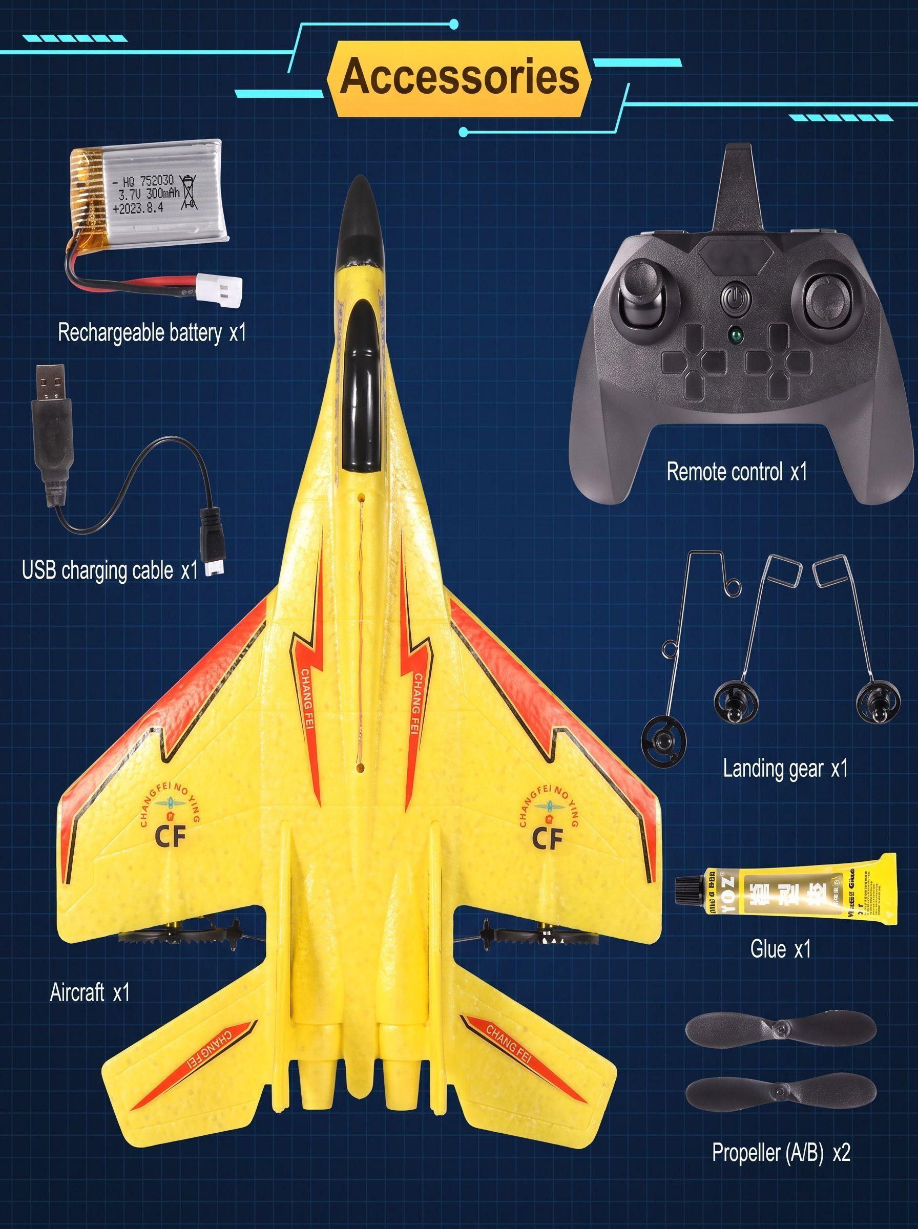 AVION CONTROL REMOTO SU 27 BATERIA RECARGABLE 2 4 GHZ ROJO-5