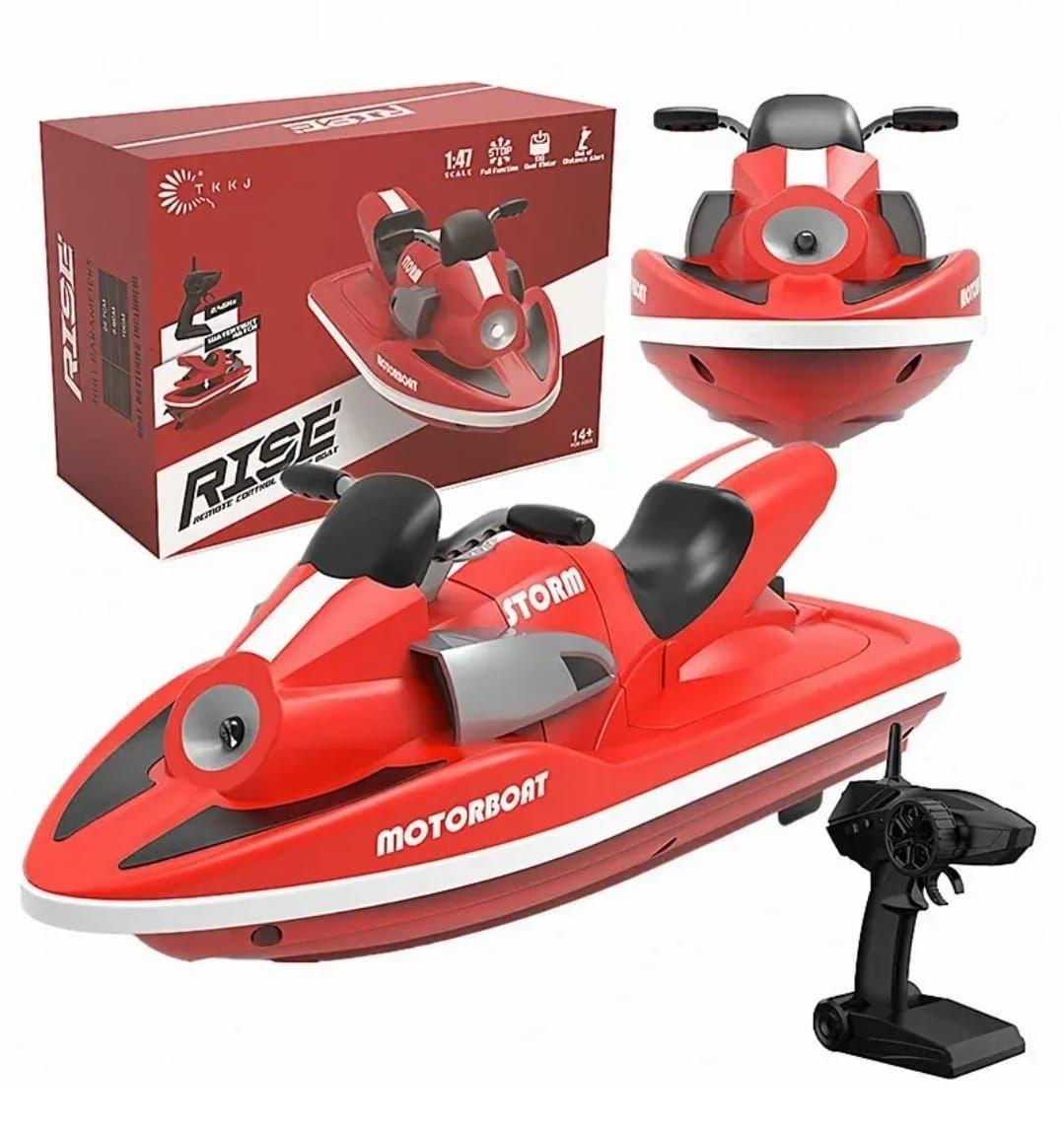 Moto De Agua Lancha Control Remoto H137 Batería Recargable-3