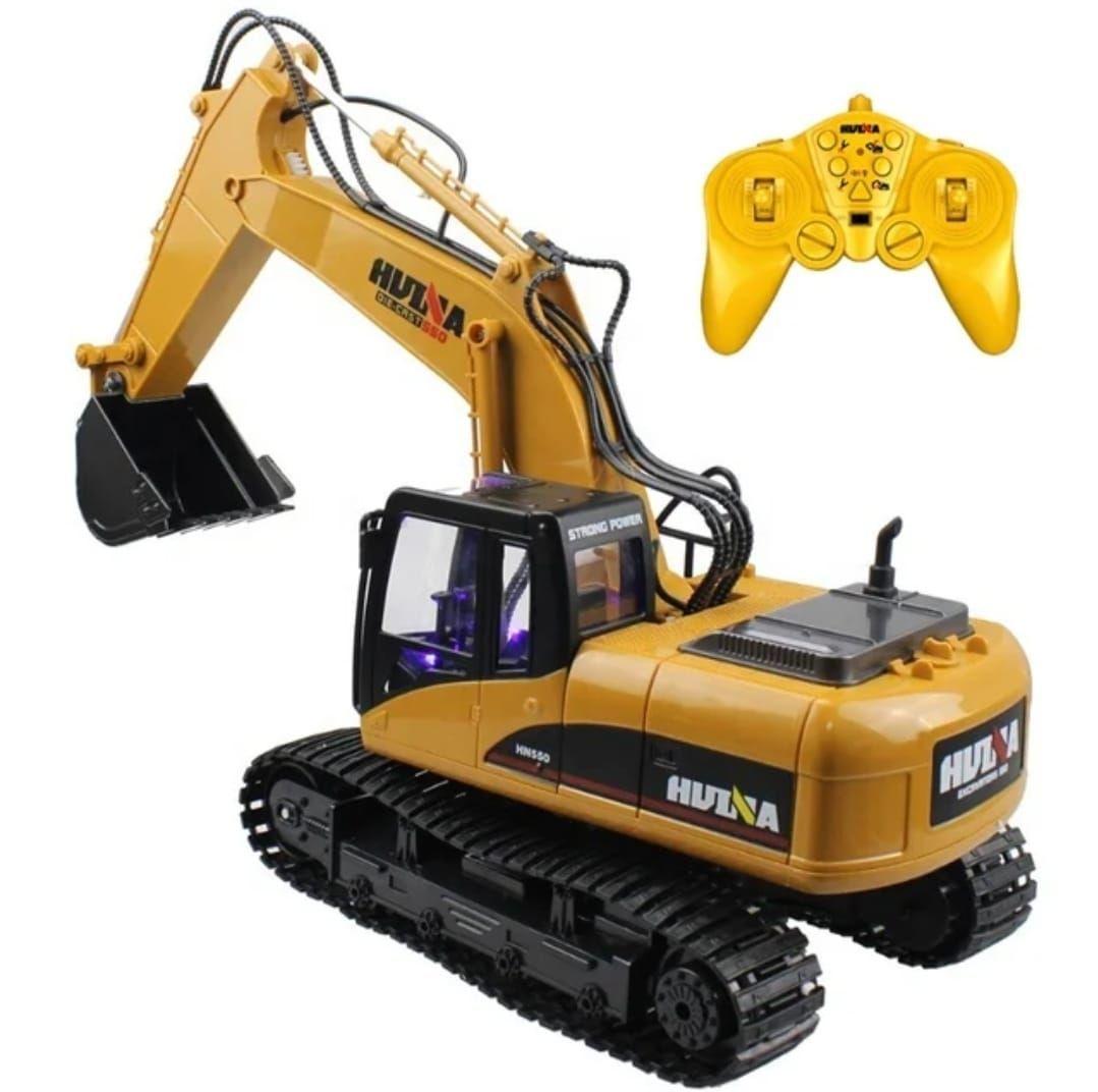 Retroexcavadora Huina 1535, Control remoto - 15 Ch Metal y Plastico-4