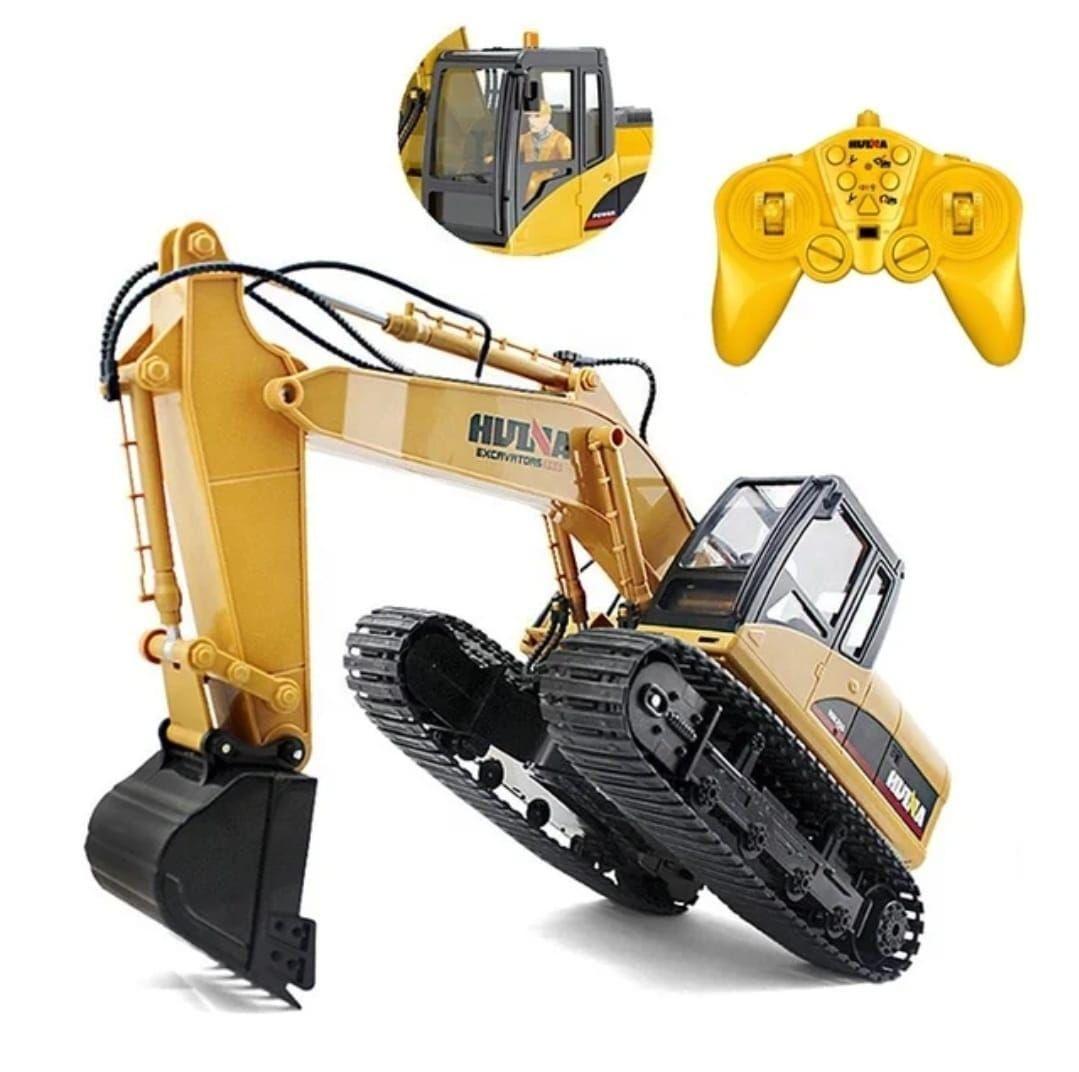Retroexcavadora Huina 1535, Control remoto - 15 Ch Metal y Plastico-6
