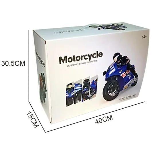 MOTOCICLETA DE JUGUETE MOTO CONTROL REMOTO 2.4 Ghz AZUL-3