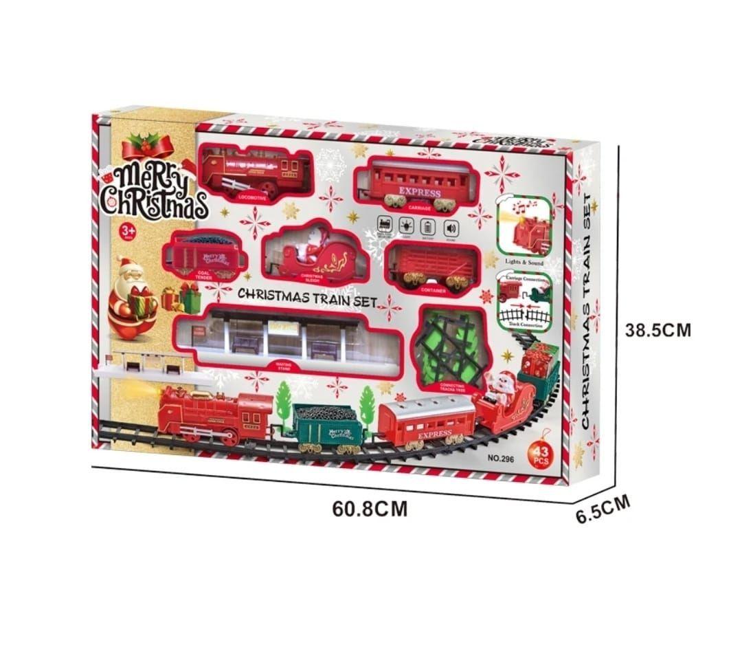 TREN DE NAVIDAD 43 PIEZAS CON LUZ Y SONIDO 7,9 METROS DE RIEL-6