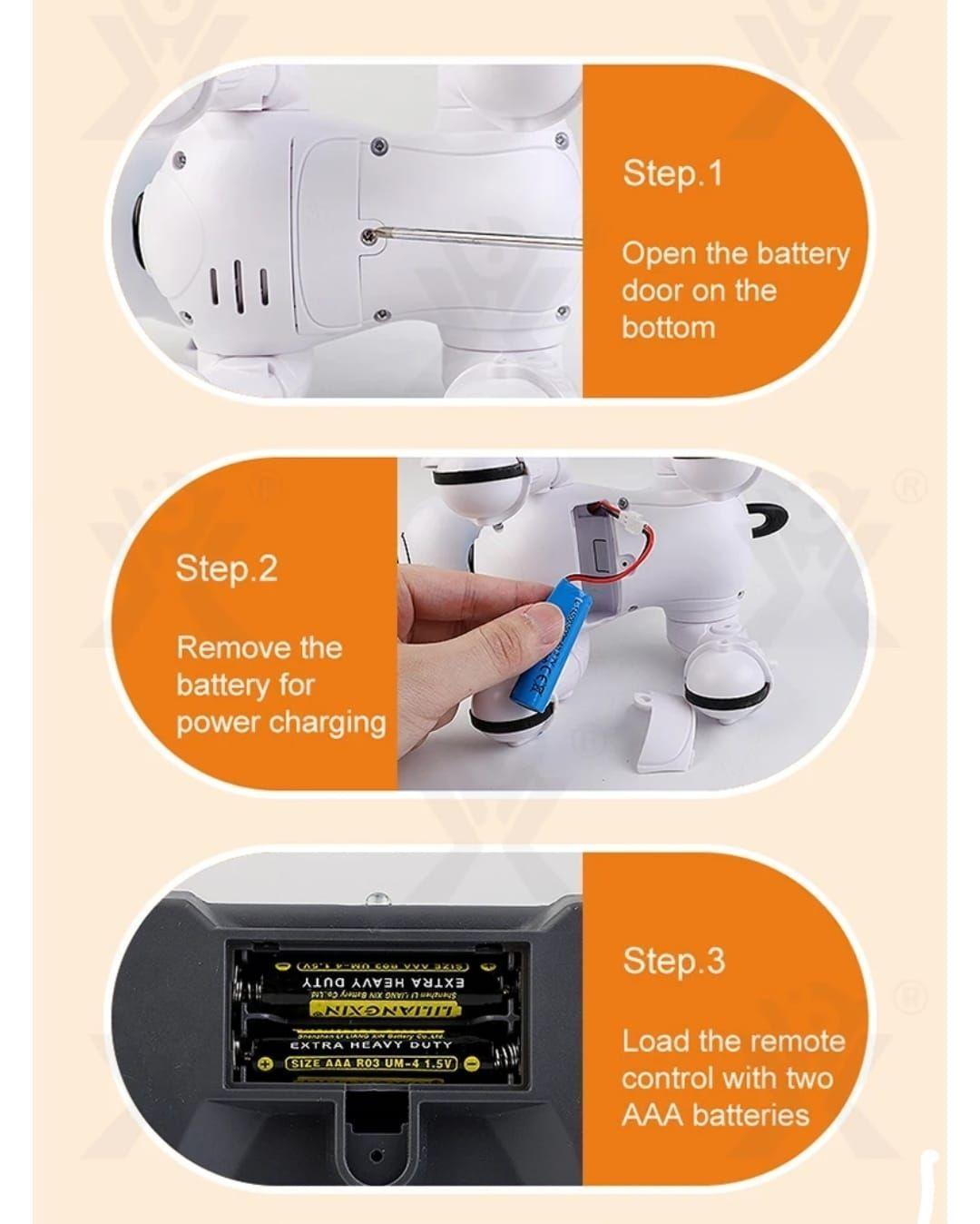 Perro Robot Control Remoto Inteligente Dog Baila Rosado-6
