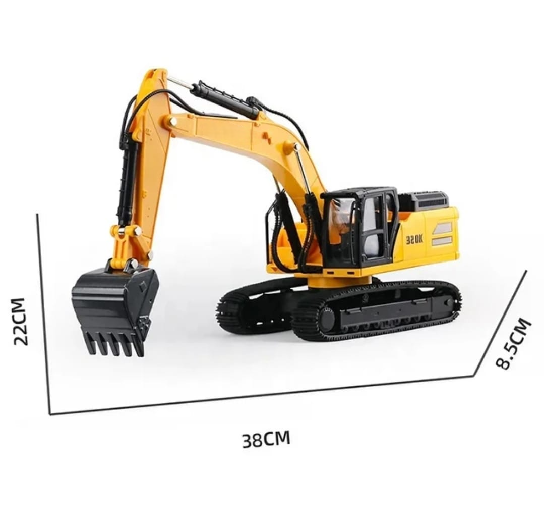 RETROEXCAVADORA CON CAMION CONTROL REMOTO Y RAMPA 9 CANALES-4