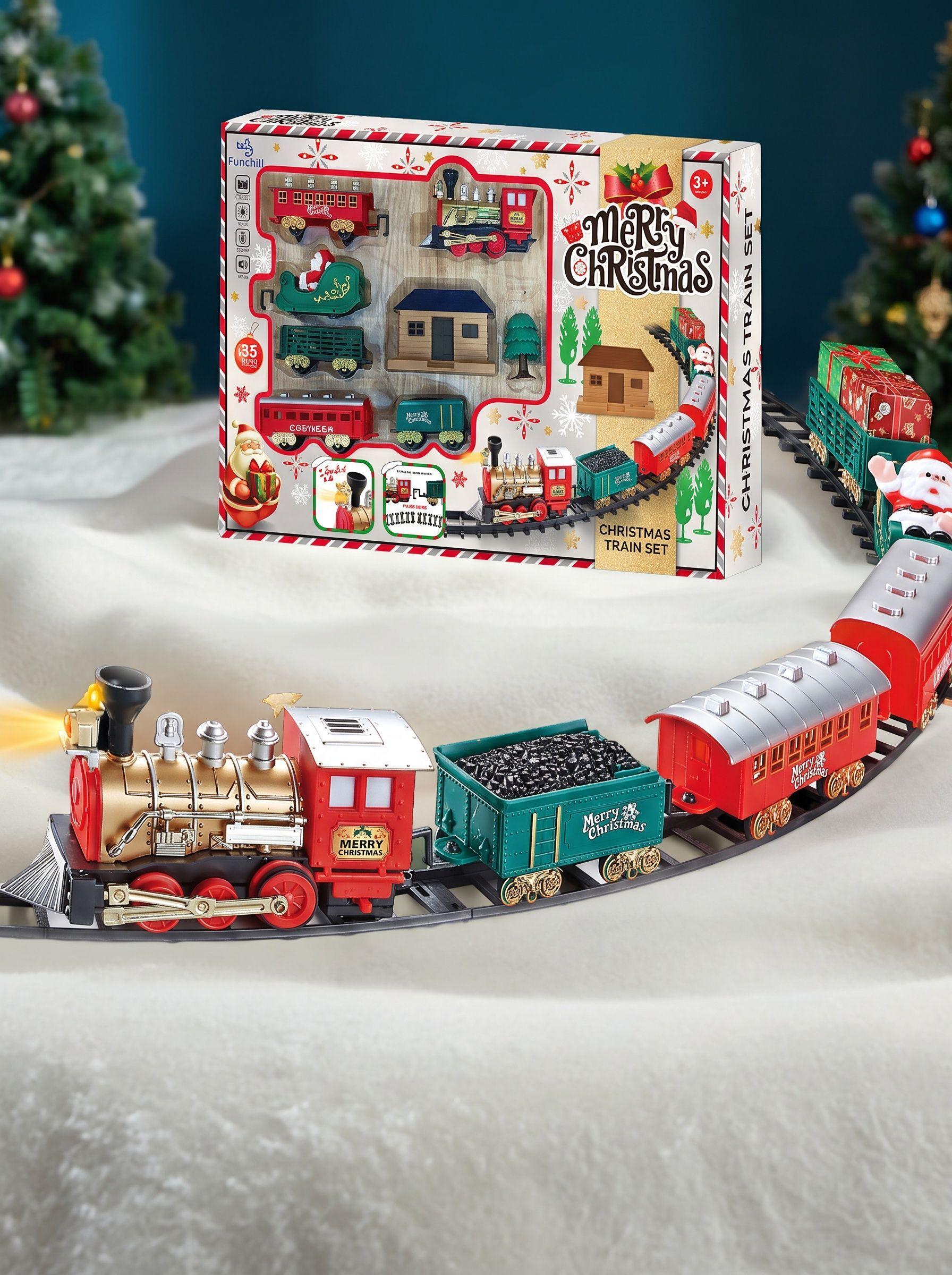 TREN DE NAVIDAD 35 PIEZAS CON LUZ Y SONIDO 572 CM DE RIELES-5