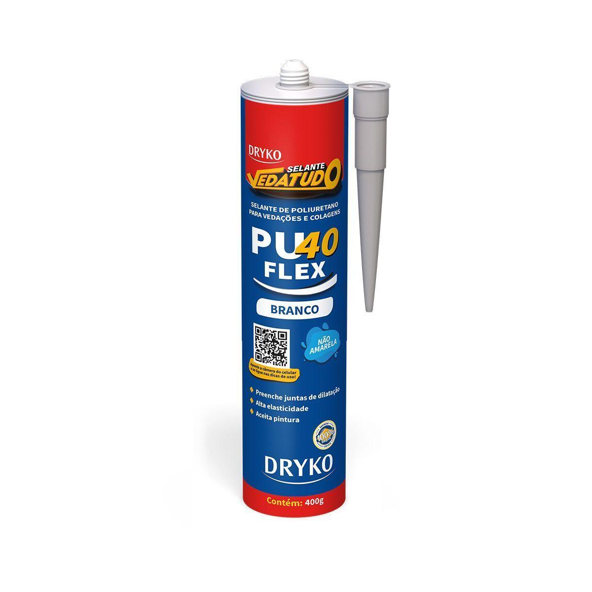 Dryko Pu40 FLEX Base De Poliuretano para juntas y pegamento Blanco - 400Gr-1