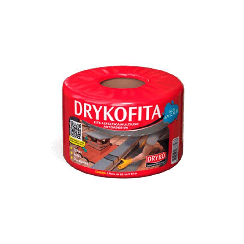 Cinta Asfáltica Adhesiva Multiuso y tapagoteras DRYKOFITA 10 cm x 10 mt-0