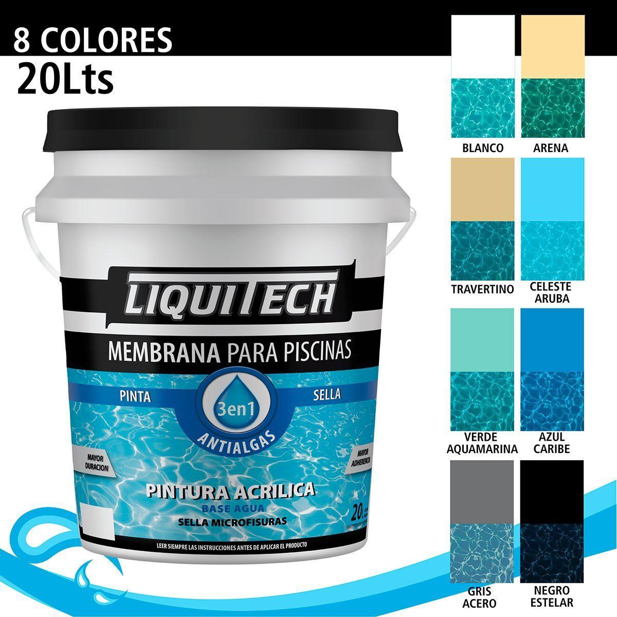 Liquitech Membrana para Piscina 20 Lt - color Gris-1