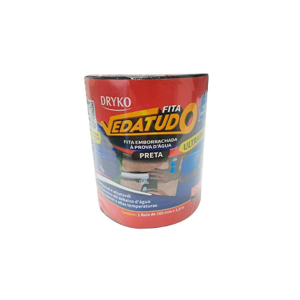 Parche sellador Drykofita Vedatudo Ultradry Negro 100mm X 1,5m-0