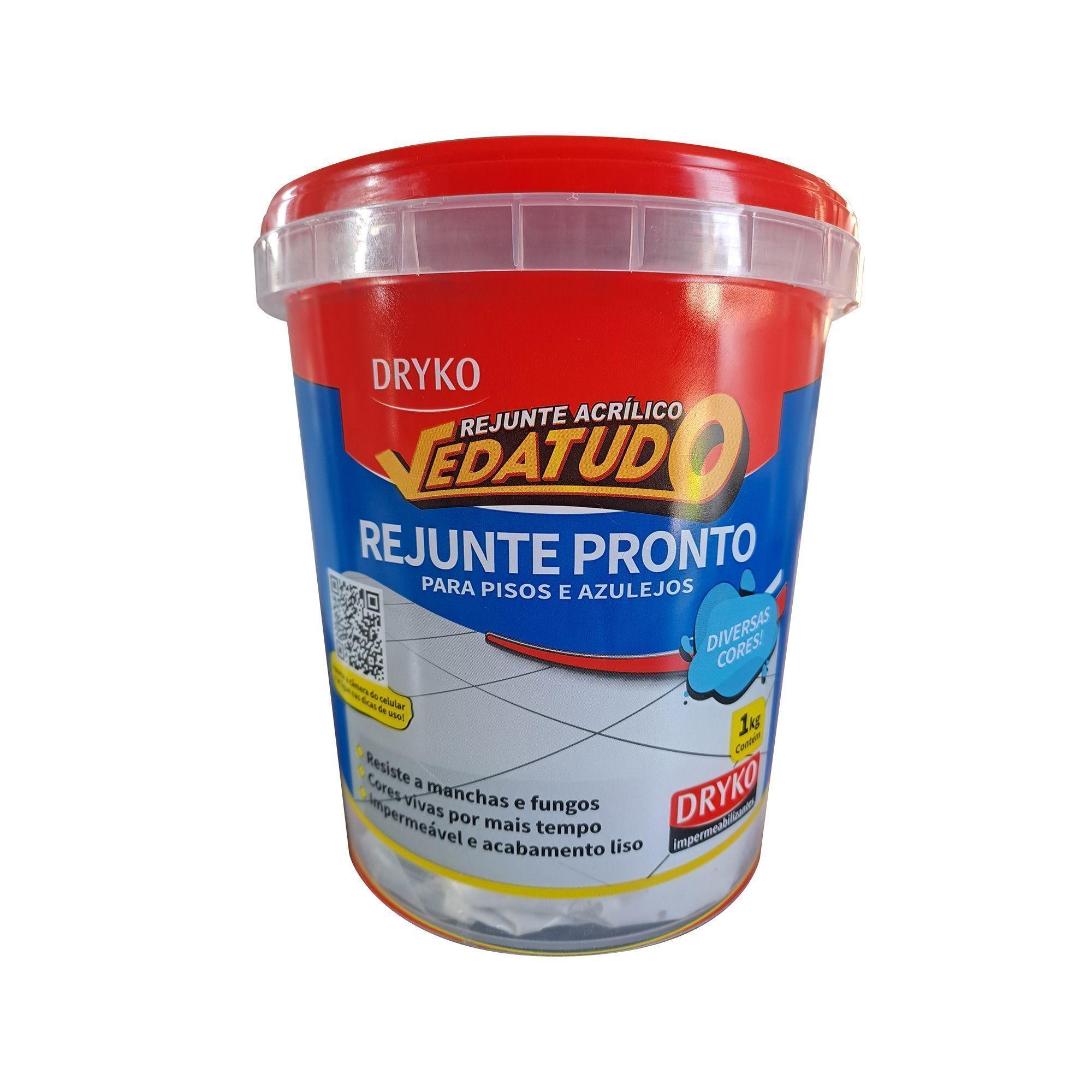 Rejunte acrílico Dryko Vedatudo para áreas internas e externas 1kg./ Blanco-0
