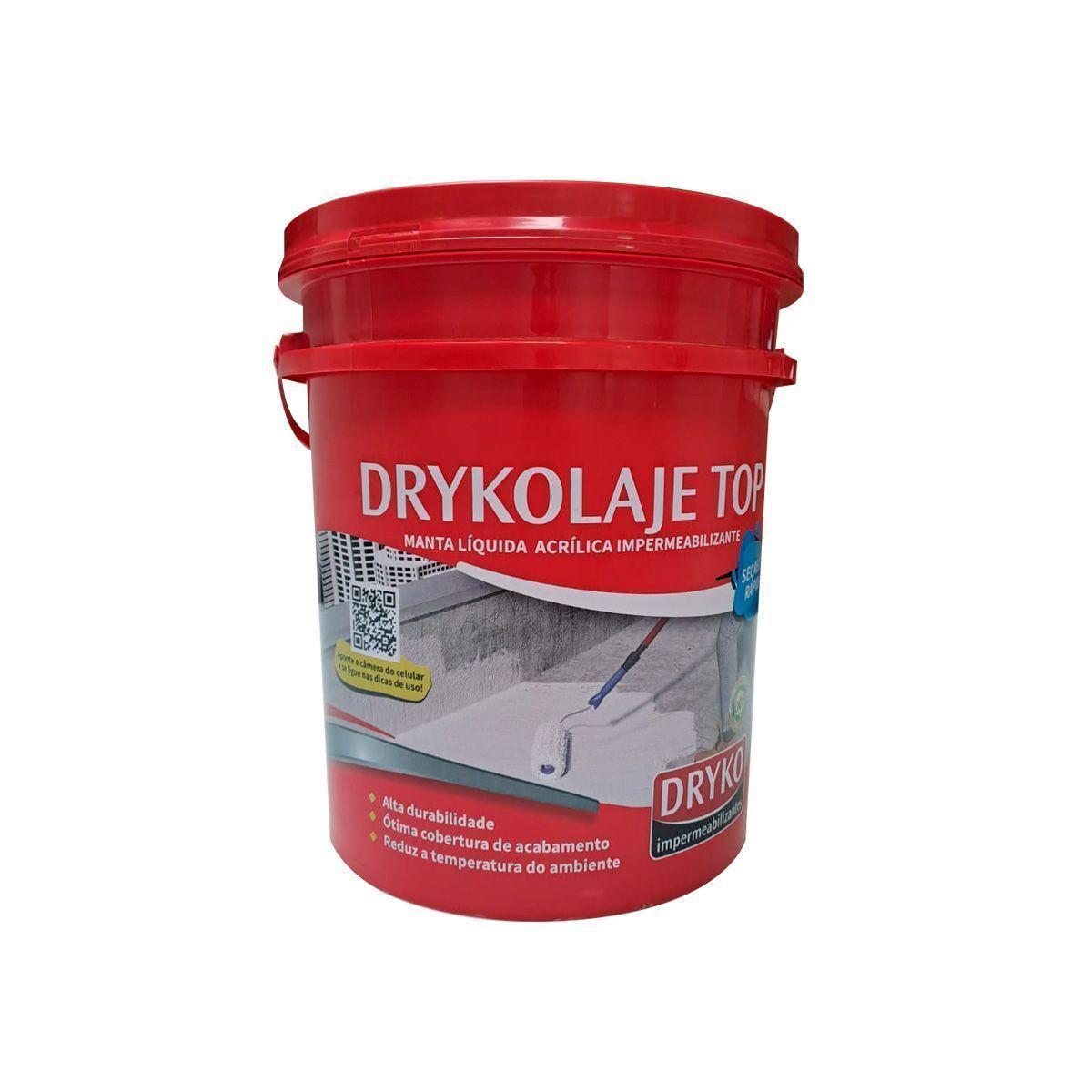 Membrana Acrilica Impermeabilizante Drykolaje Top 12k Blanco-0