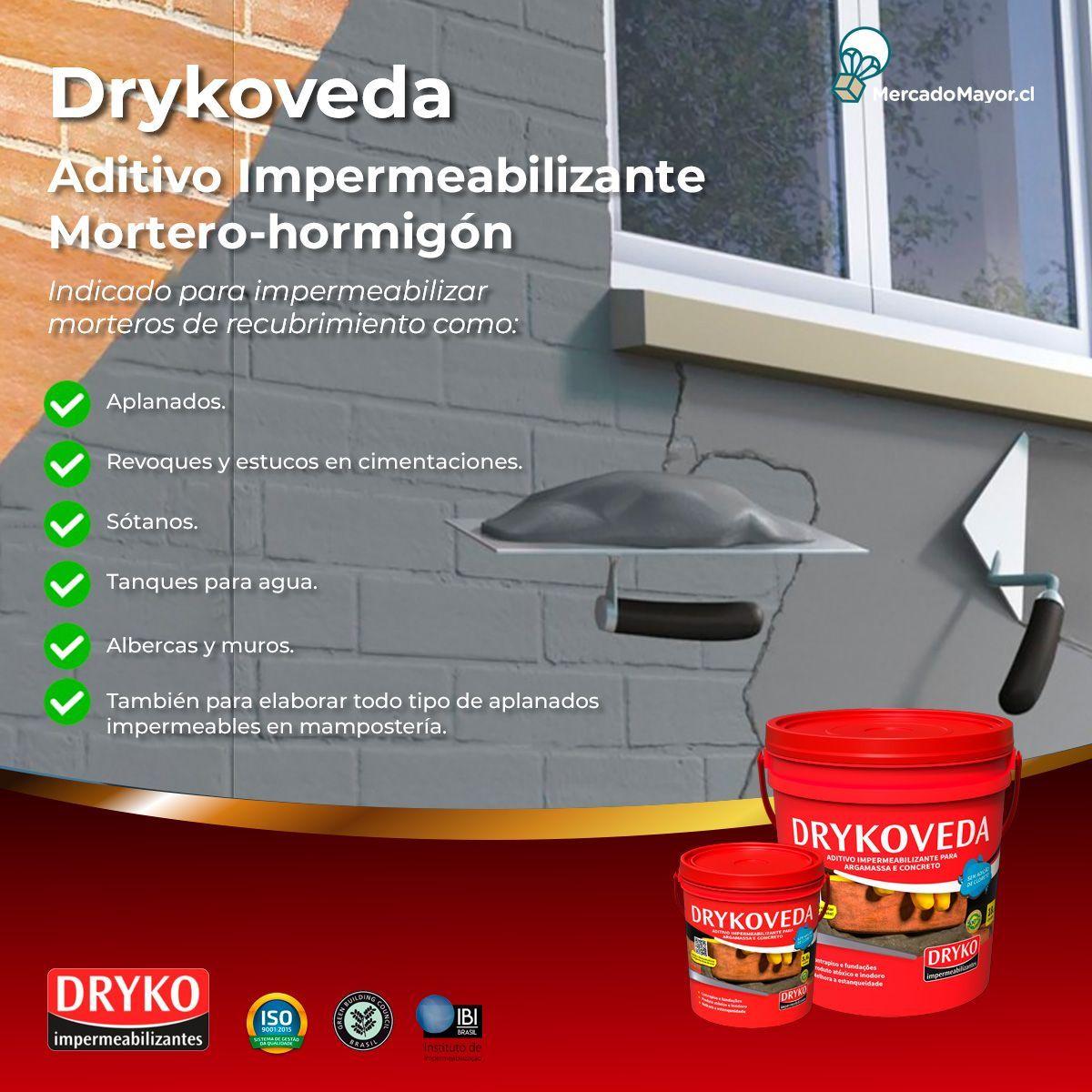 Drykoveda  Aditivo Impermeabilizante Mortero-hormigón 18lts-1