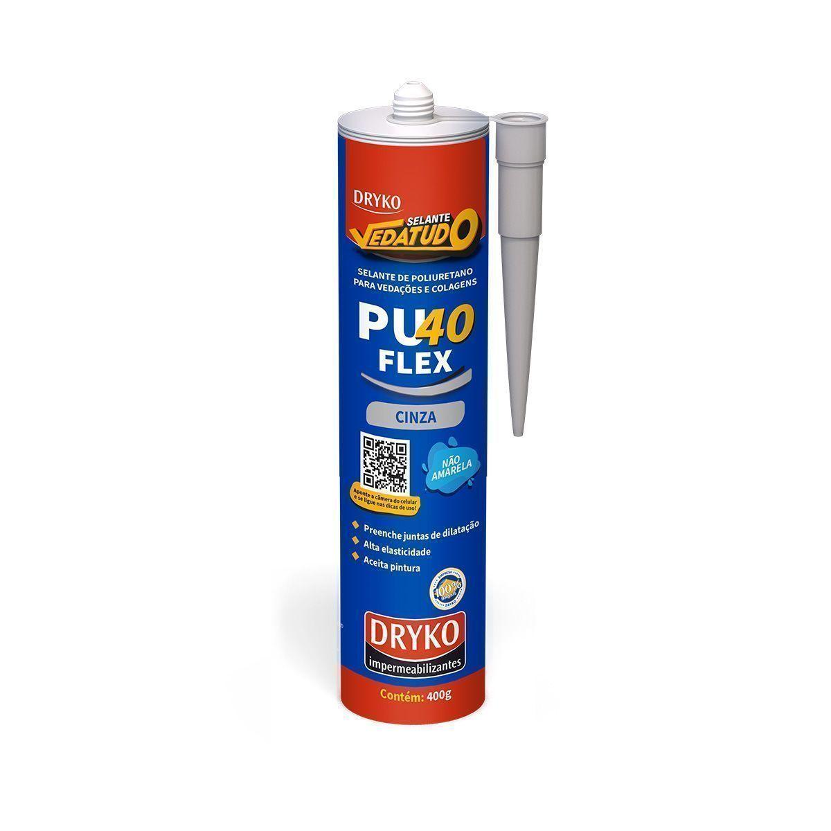Sellador Dryko Pu40 FLEX Base De Poliuretano para juntas y pegamento Gris - 400Gr-0