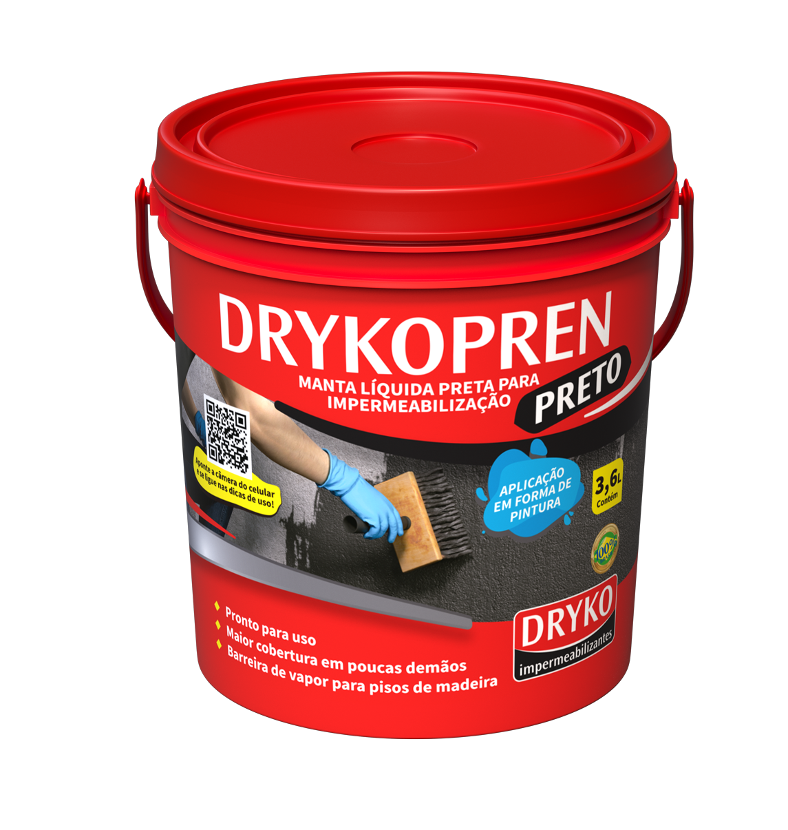Membrana Impermeabilizante Asfaltica Drykopren Preto 18 L-1
