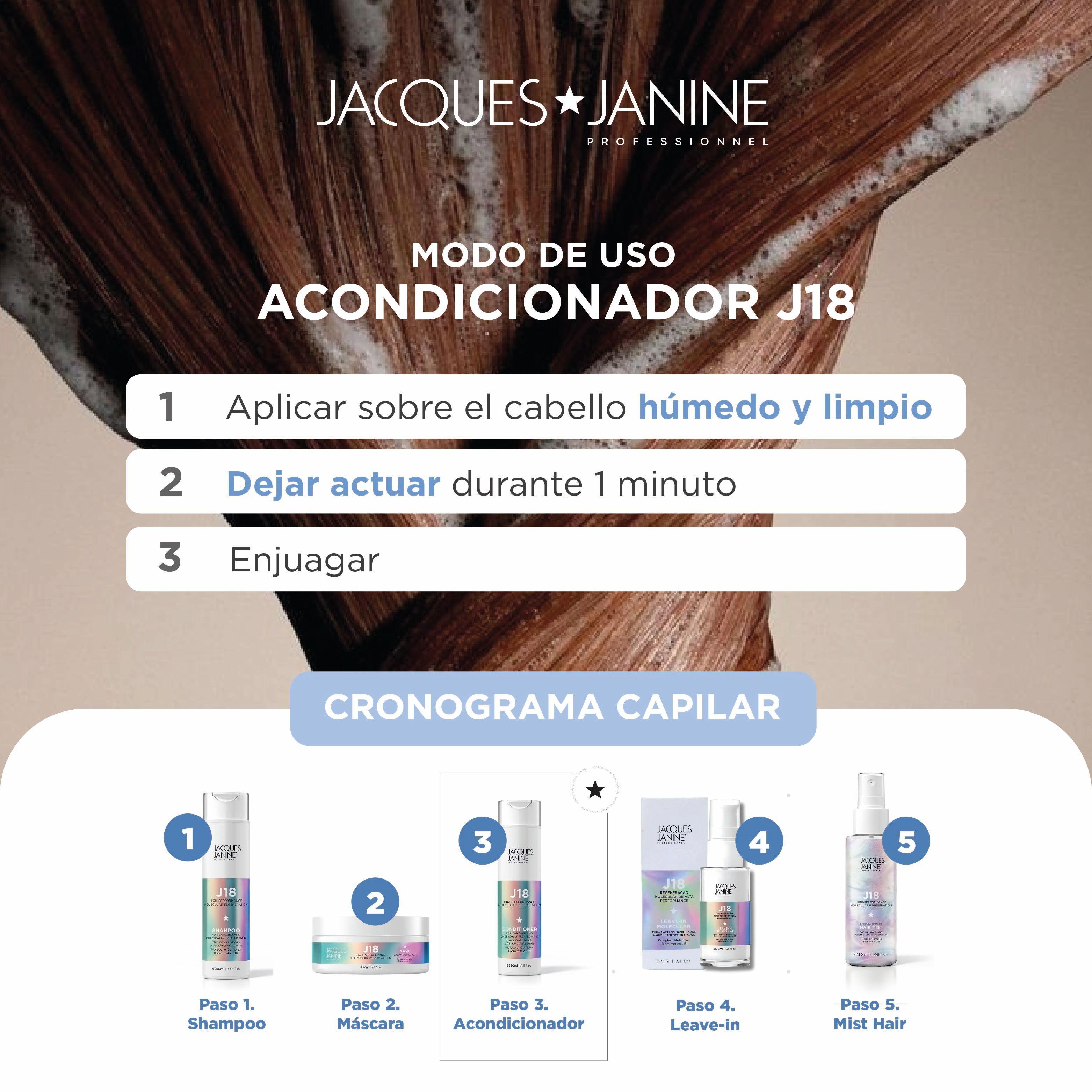  Acondicionador Reparador Intensivo J18 Jacques Janine 240ml-4