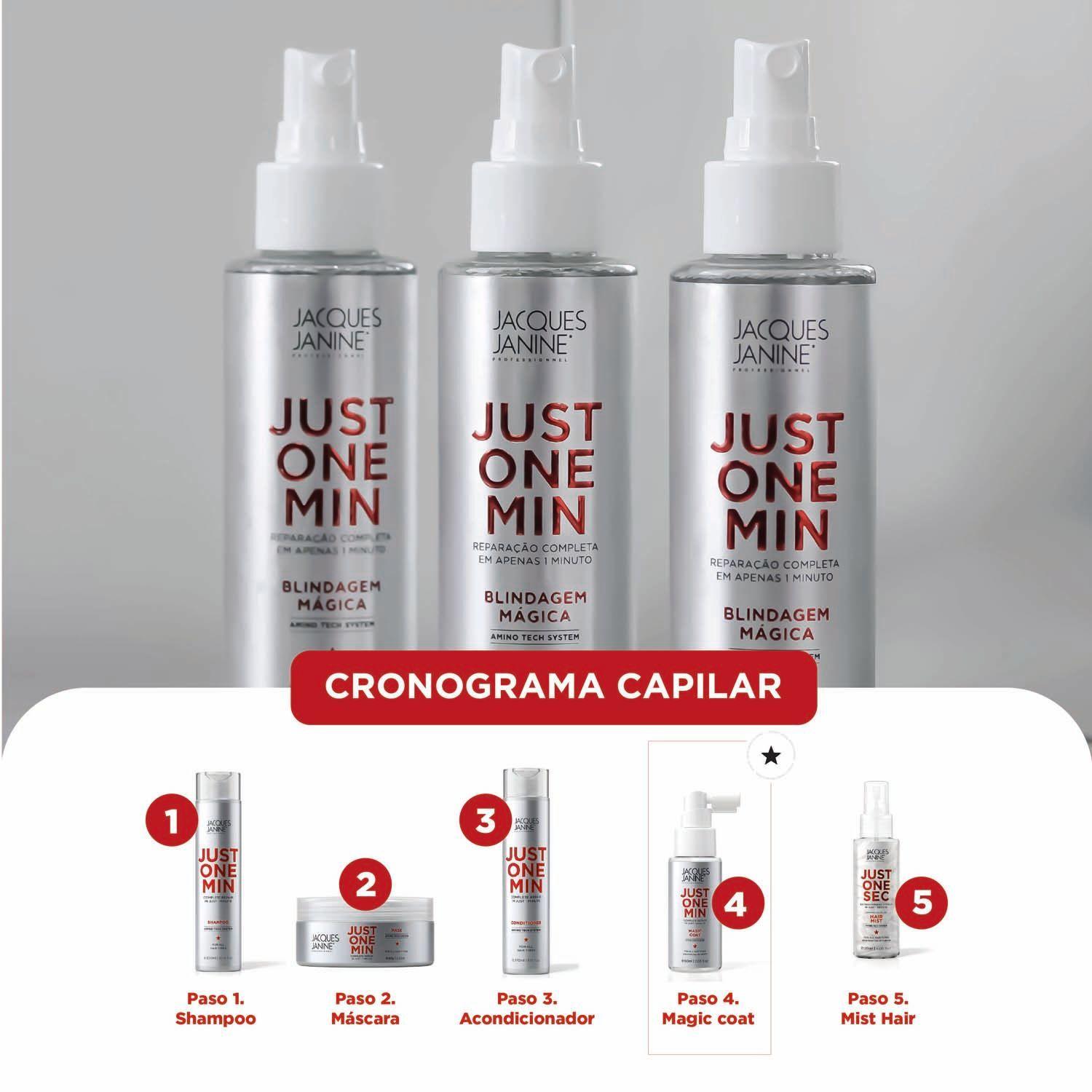 Set Brillo Extremo y Anti Frizz Just One Min Jacques Janine-5