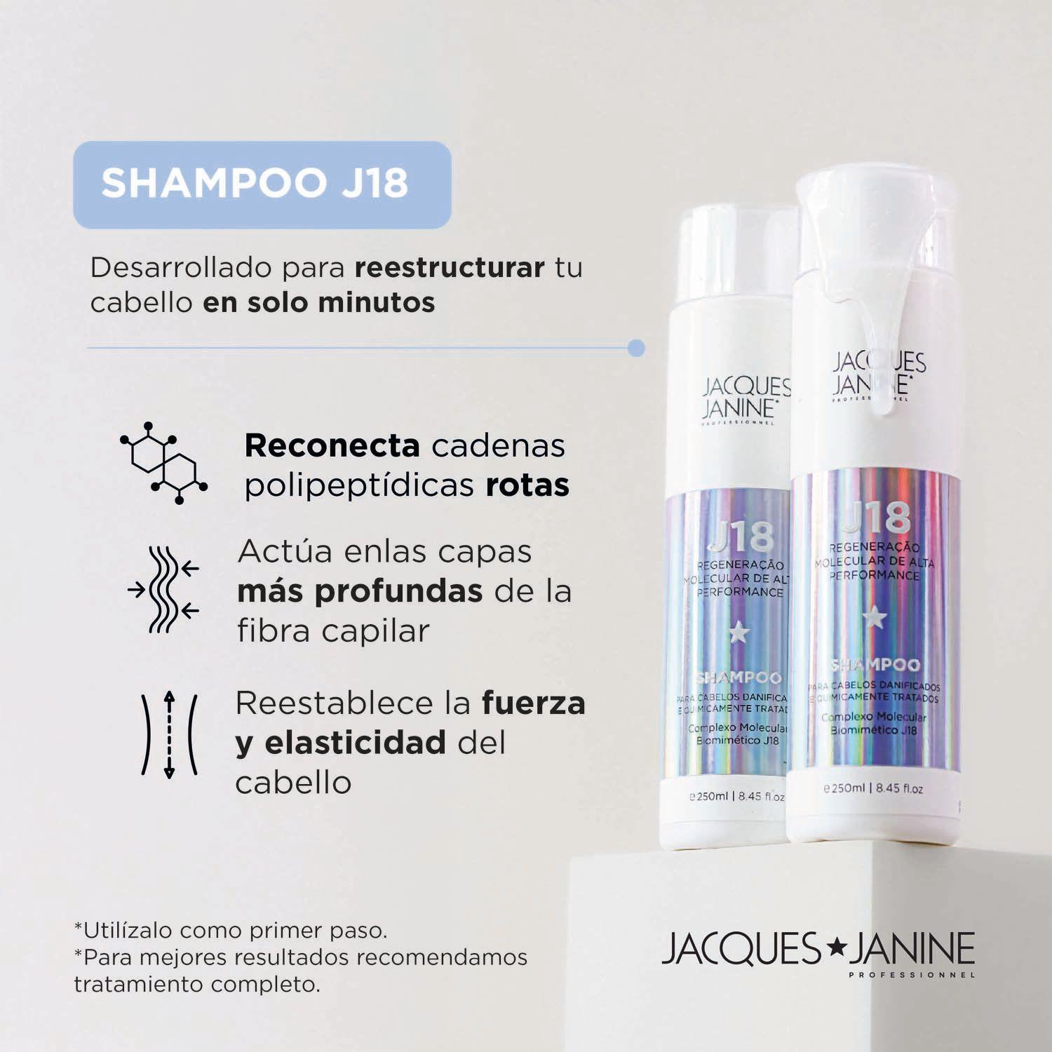 Shampoo Reparación Molecular J18 Jacques Janine 250ml-2