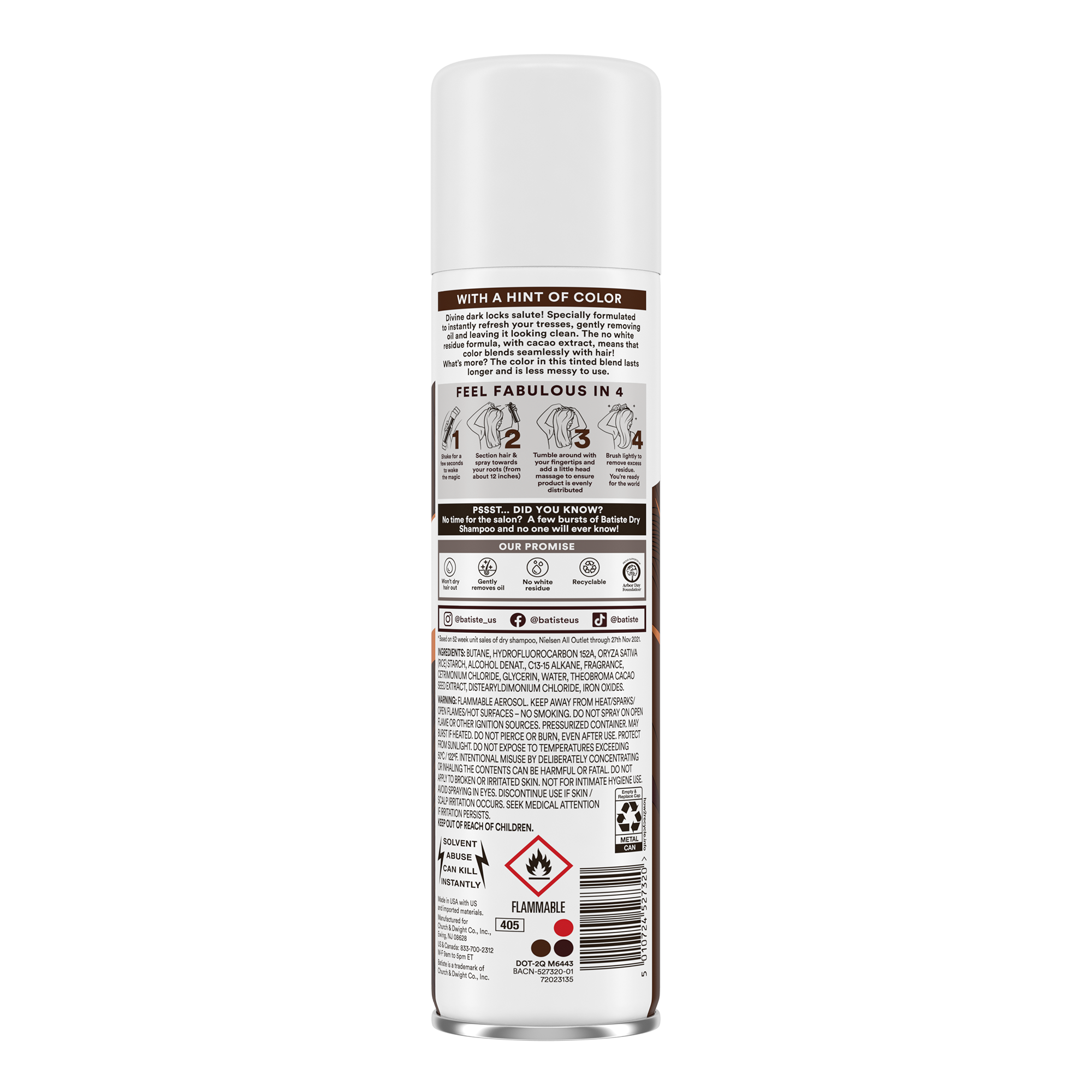 Pack de 2 Shampoo en seco Batiste Dark-1