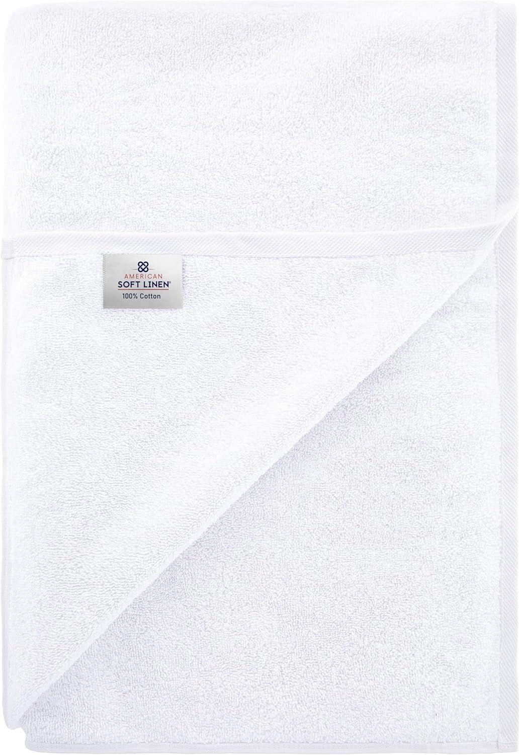 Toallon Premium de Baño Algodón Blanco-3