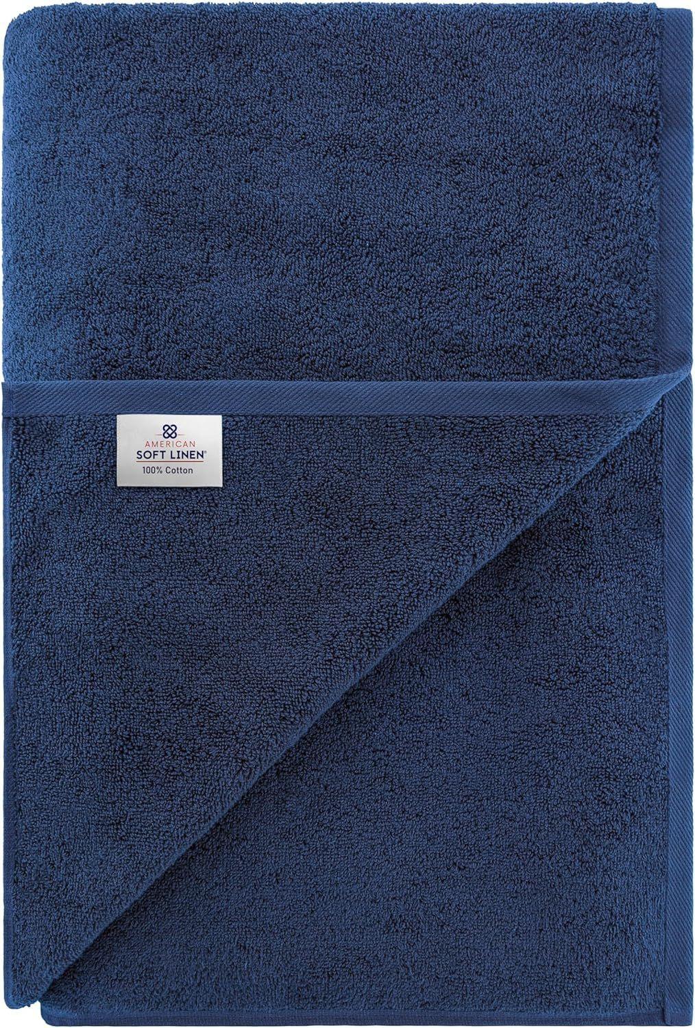 Toallon Premium de Baño Algodón Navy Blue-3