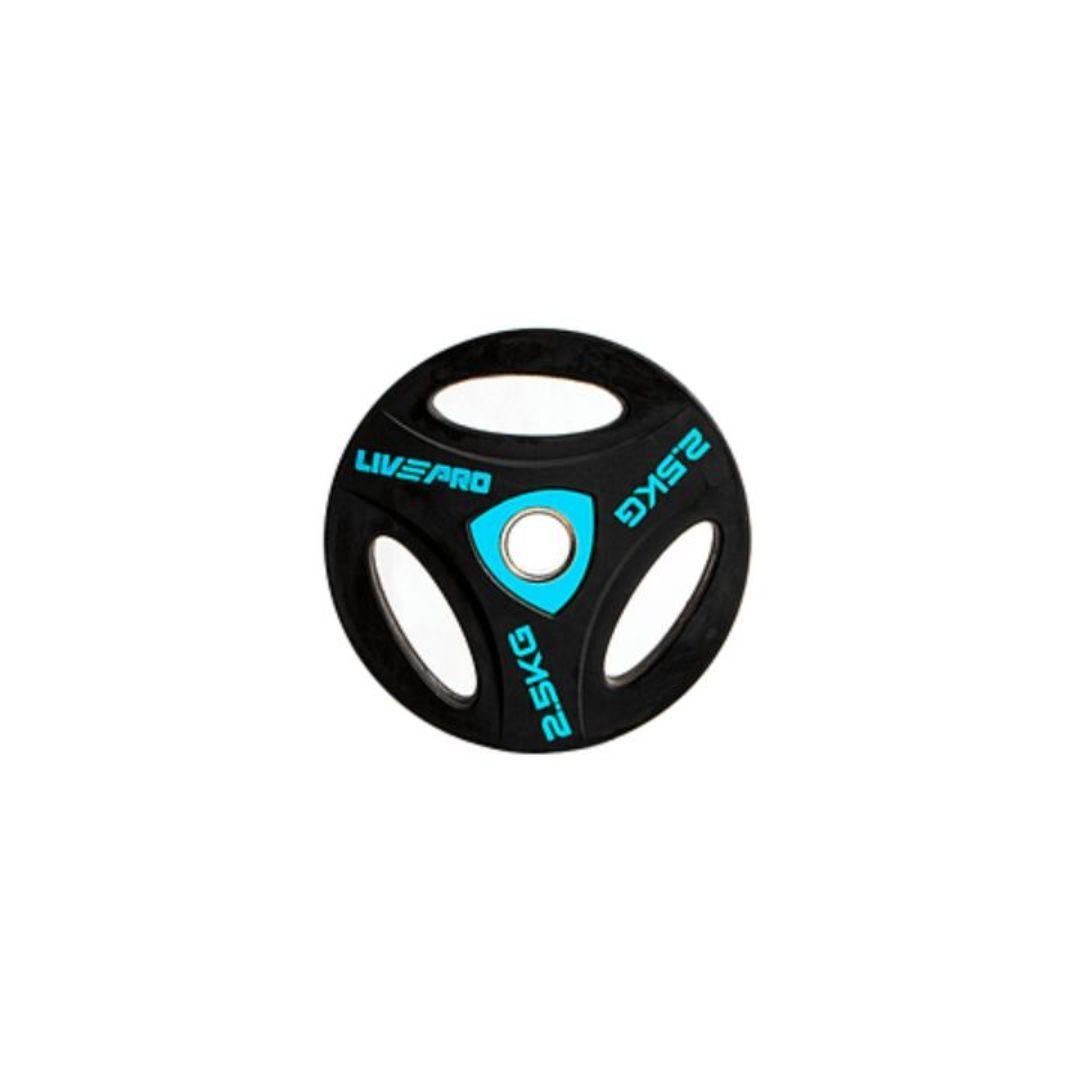 Disco Olímpico con Triple Agarre PRO 25 KG-0
