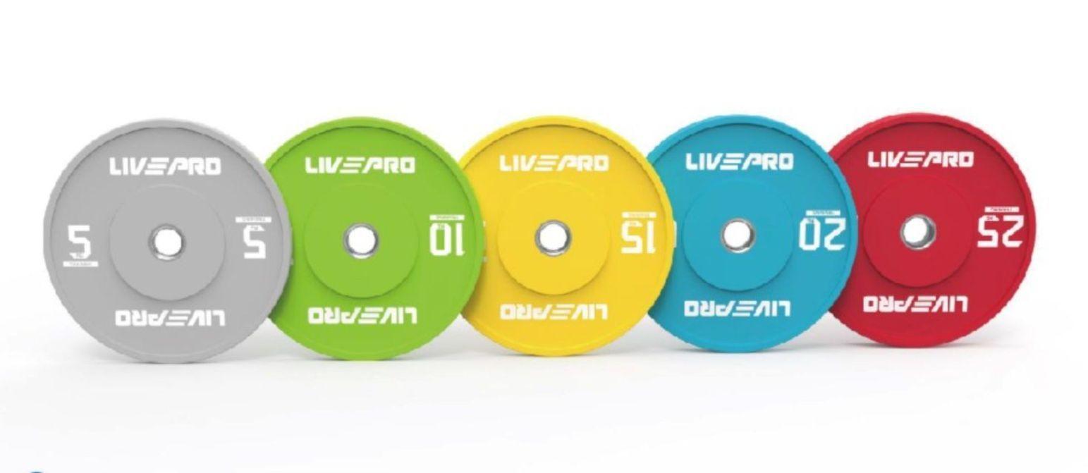 Disco Olímpico Bumper 15 Kg Competición-1