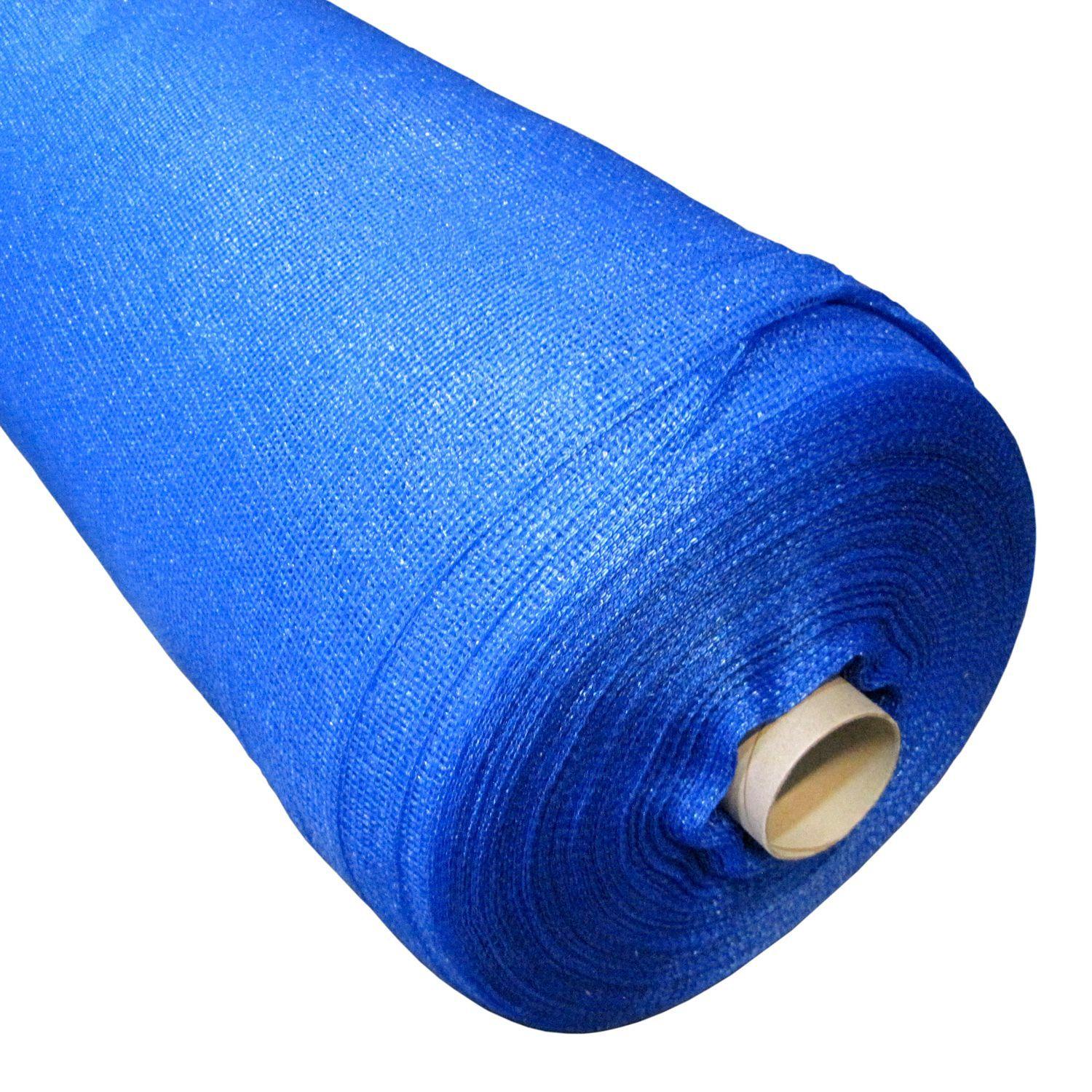 Malla Sombra Lisa Construcción de 4,2 × 100 m color Azul-0