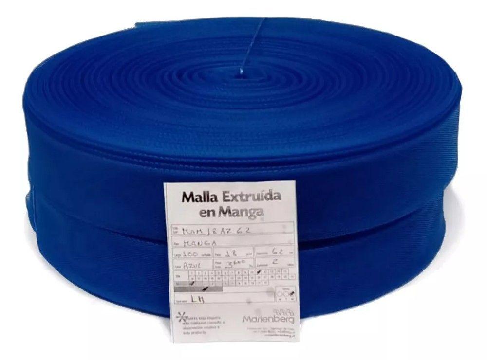 Malla en Manga tipo 15 azul, ancho 58 cm. 10 rollos de 100 m-0