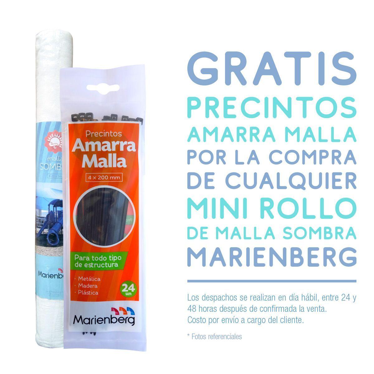 Malla Sombra Lisa 80% de 2,1 × 10 m color Blanco-1