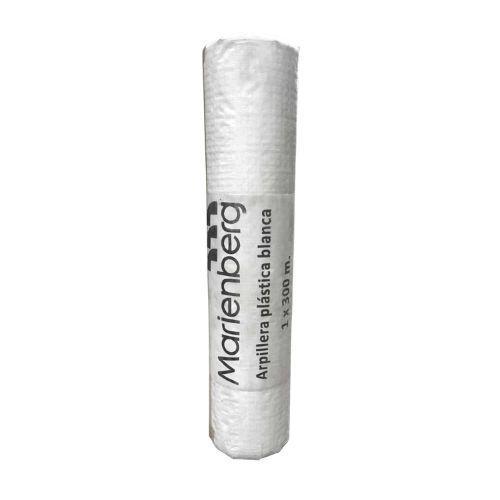 Arpillera Plástica 1x300m  Blanco 1 unidad-3