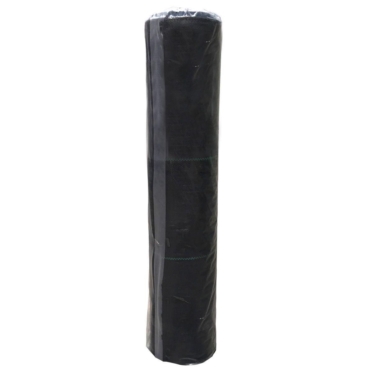 Tela Ground Cover o Antimaleza de 1.10 x 200 mts. Color Negro (Rollo)-0