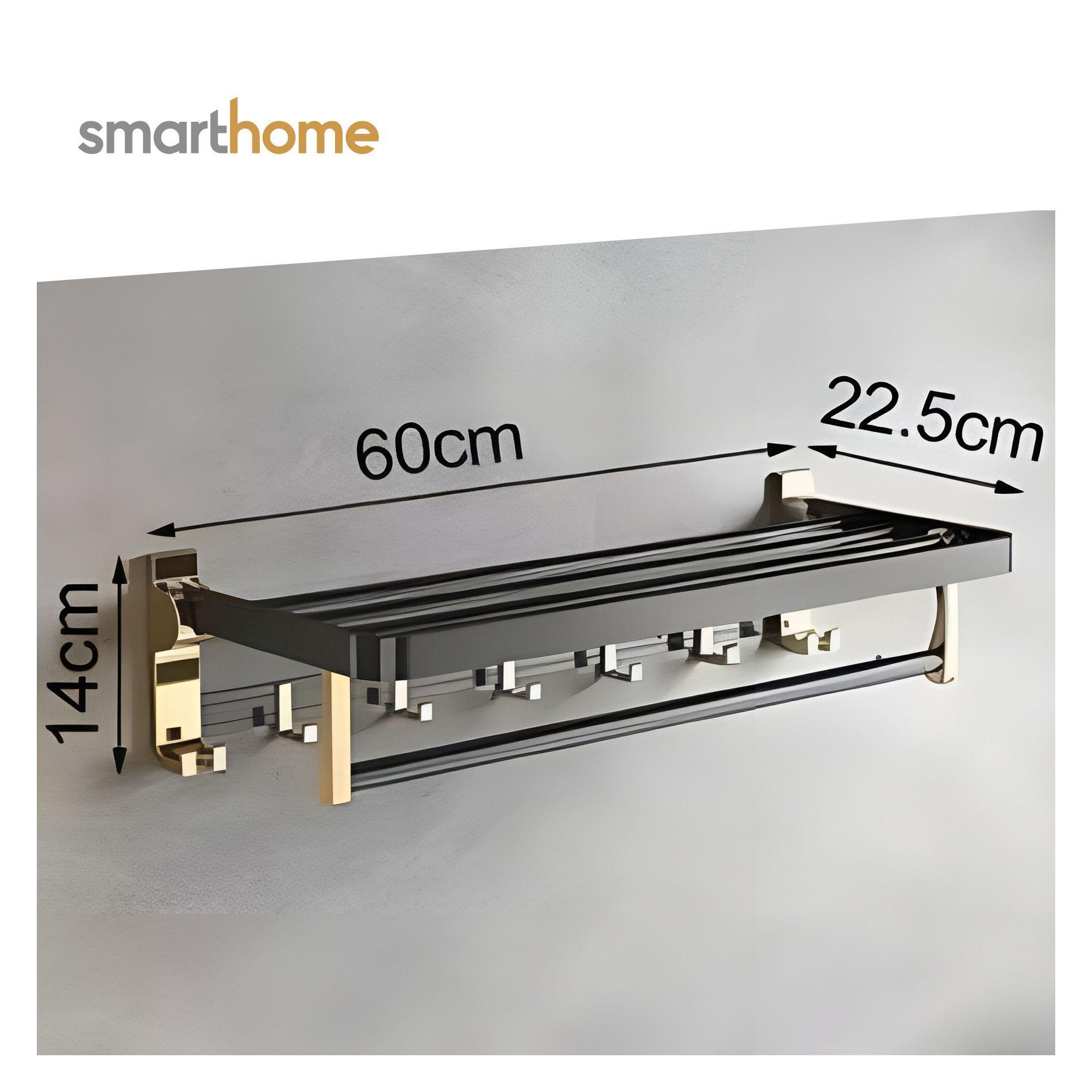 Toallero Plegable Acero Smarthome Dorado Negro-3