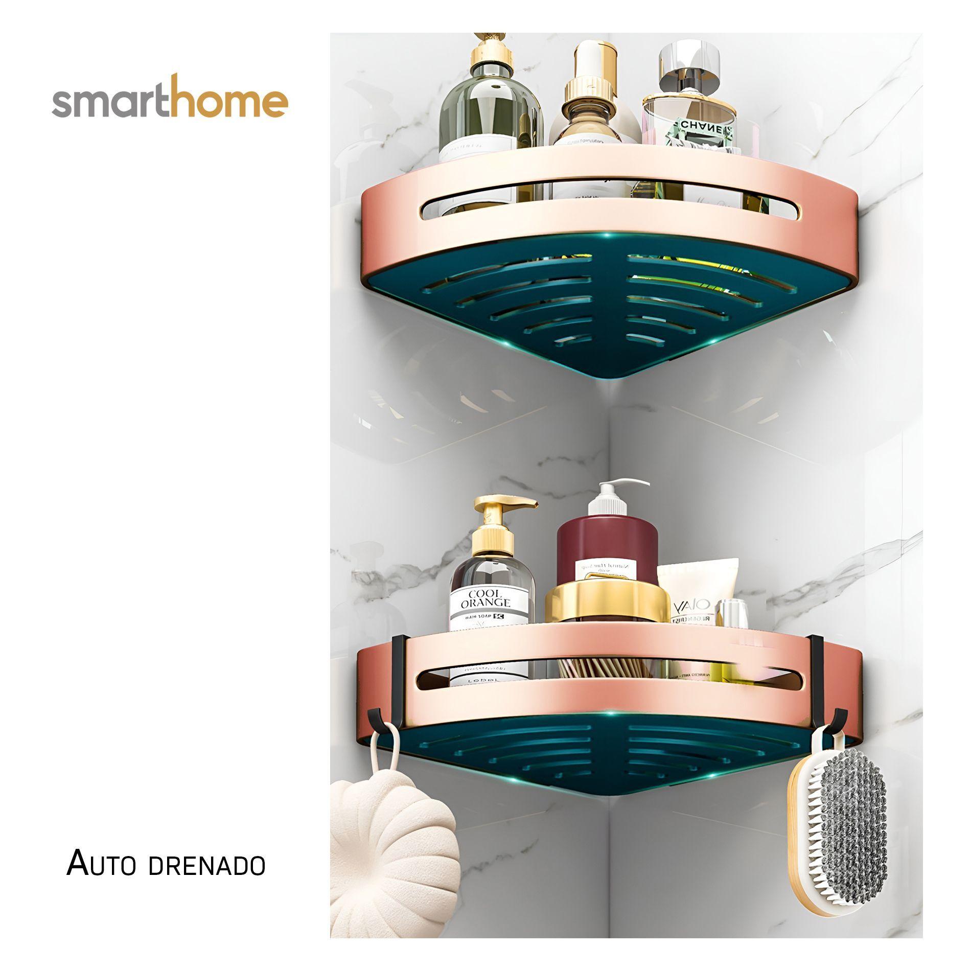 Esquinero Baño Acero Mate Smarthome Bronce Negro-2
