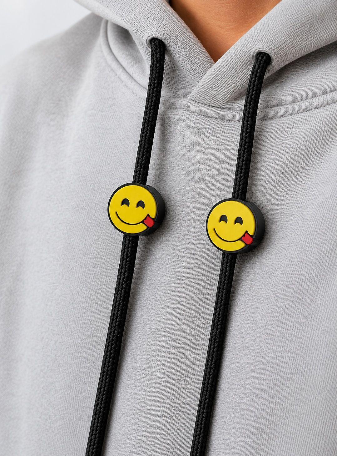 Pack 2 Charms para Cordones de Poleron modelo Emoji Saboreando Impresion 3D PLA S3DChile-1
