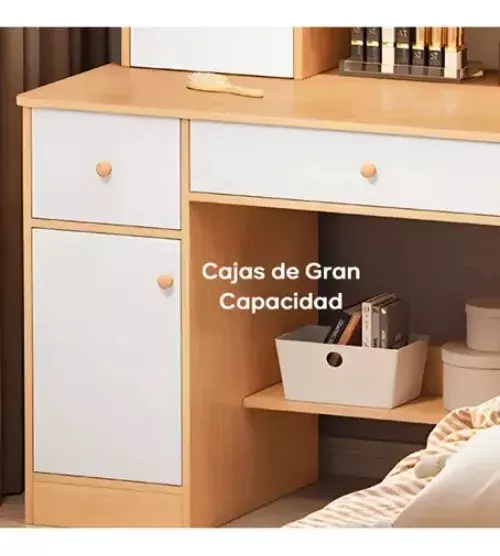 TOCADOR MULTIFUNCIONAL CON ESPEJO LED-2