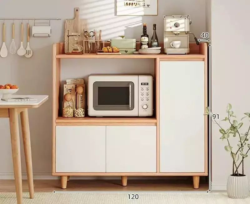 MUEBLE COCINA MICROONDAS CON PUERTA 120X91X40CM-2